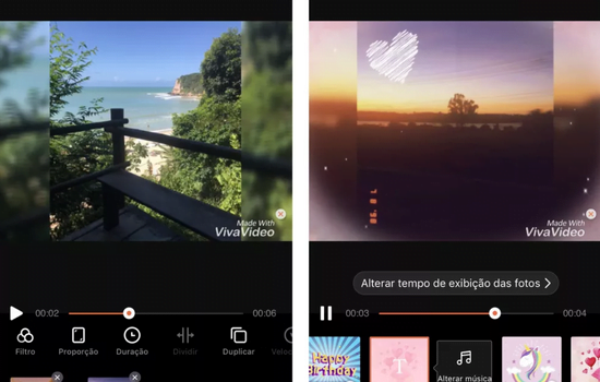 Faça vídeos com suas fotos e musica de fundo