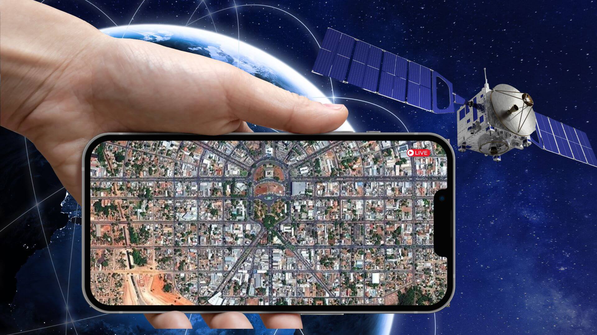 visualizar sua casa por satélite